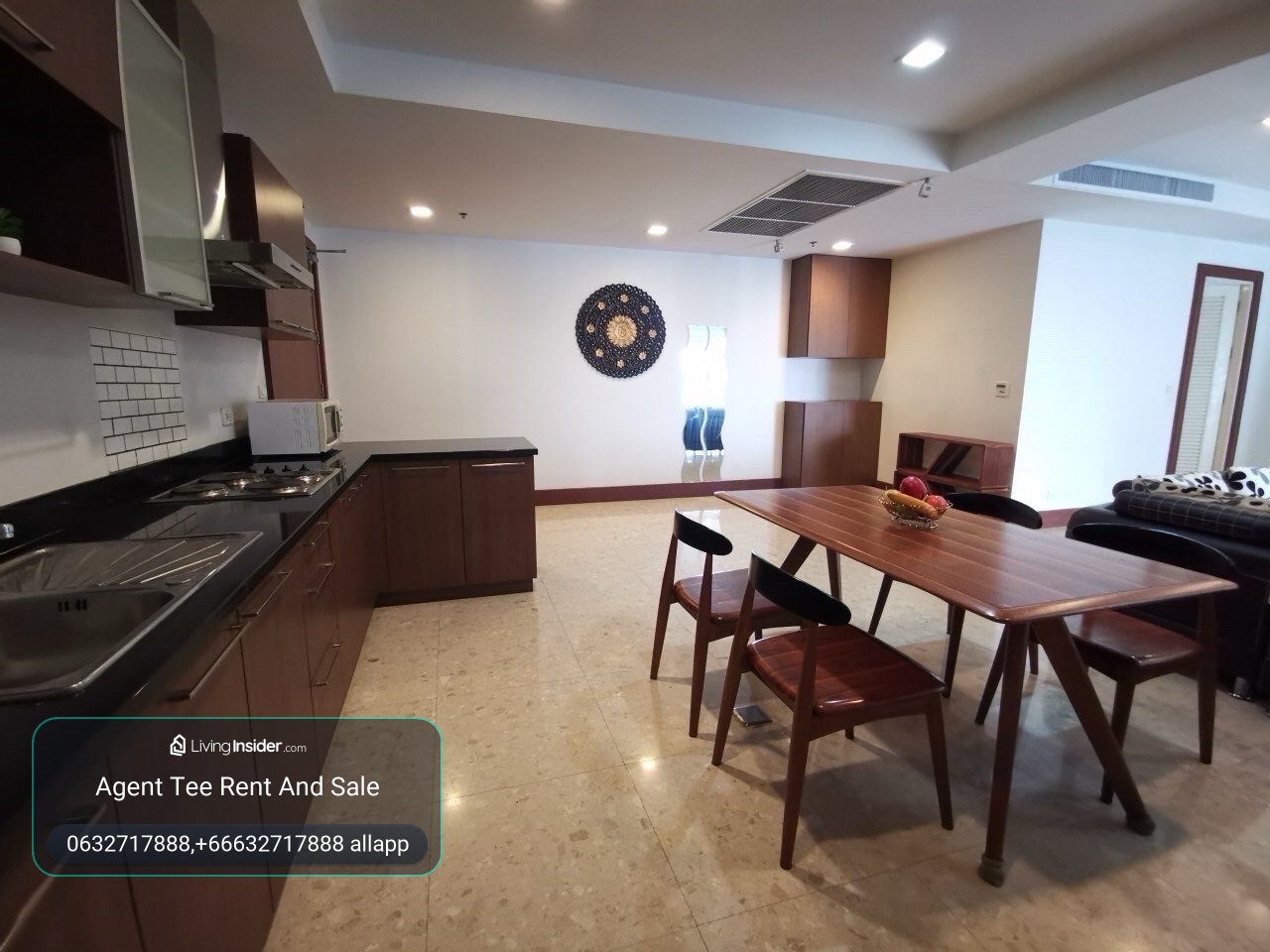nusasiri grand condo / for rent 3bed 136sqm 78,000 bath / 0632717888 Linephone Whatapp Wechat – รูปที่ 4