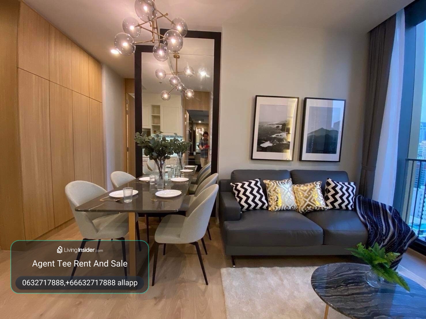 noble be19 /2bed 50sqm For rent 42,000 bath / 0632717888 Linephone Whatapp Wechat – รูปที่ 3