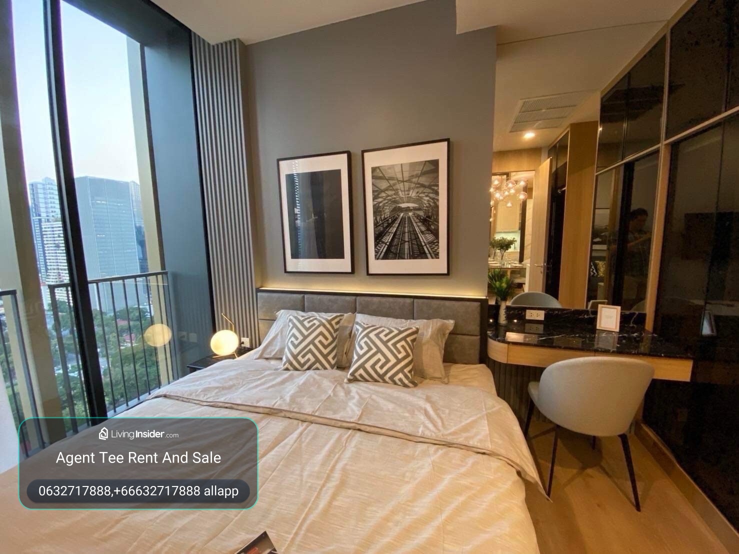 noble be19 /2bed 50sqm For rent 42,000 bath / 0632717888 Linephone Whatapp Wechat – รูปที่ 4