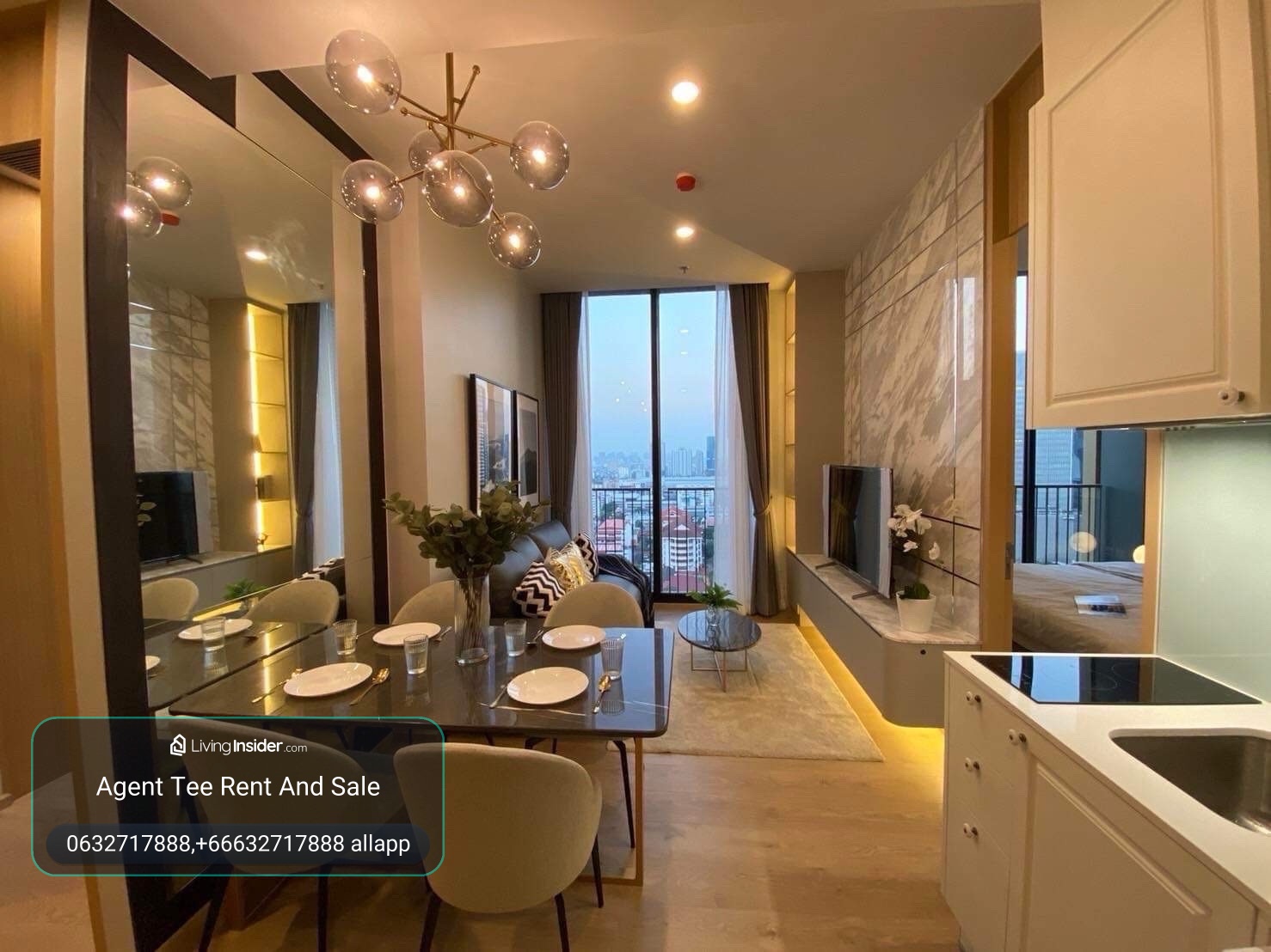 noble be19 /2bed 50sqm For rent 42,000 bath / 0632717888 Linephone Whatapp Wechat – รูปที่ 2