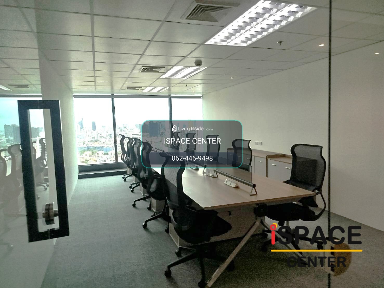 💥Full Furnished Premium Office for Lease Rama 9 CBD near MRT Rama 9, convenient travel, connecting all business routes. – รูปที่ 4