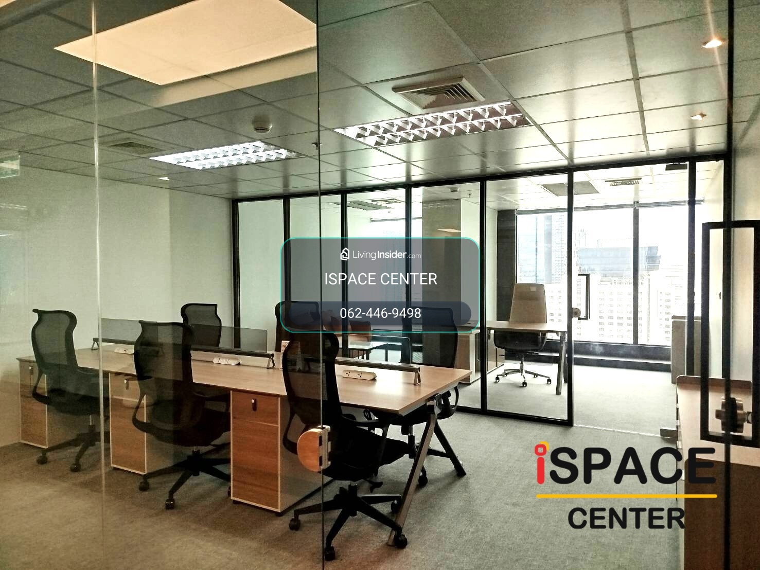 💥Full Furnished Premium Office for Lease Rama 9 CBD near MRT Rama 9, convenient travel, connecting all business routes. – รูปที่ 2