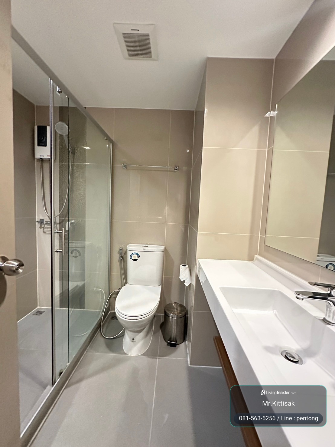 ปล่อยเช่า Ideo สุขุมวิท93  สตูดิโอ 27 ตร.ม. 14,000 บาท สัญญา 1 ปี – รูปที่ 3