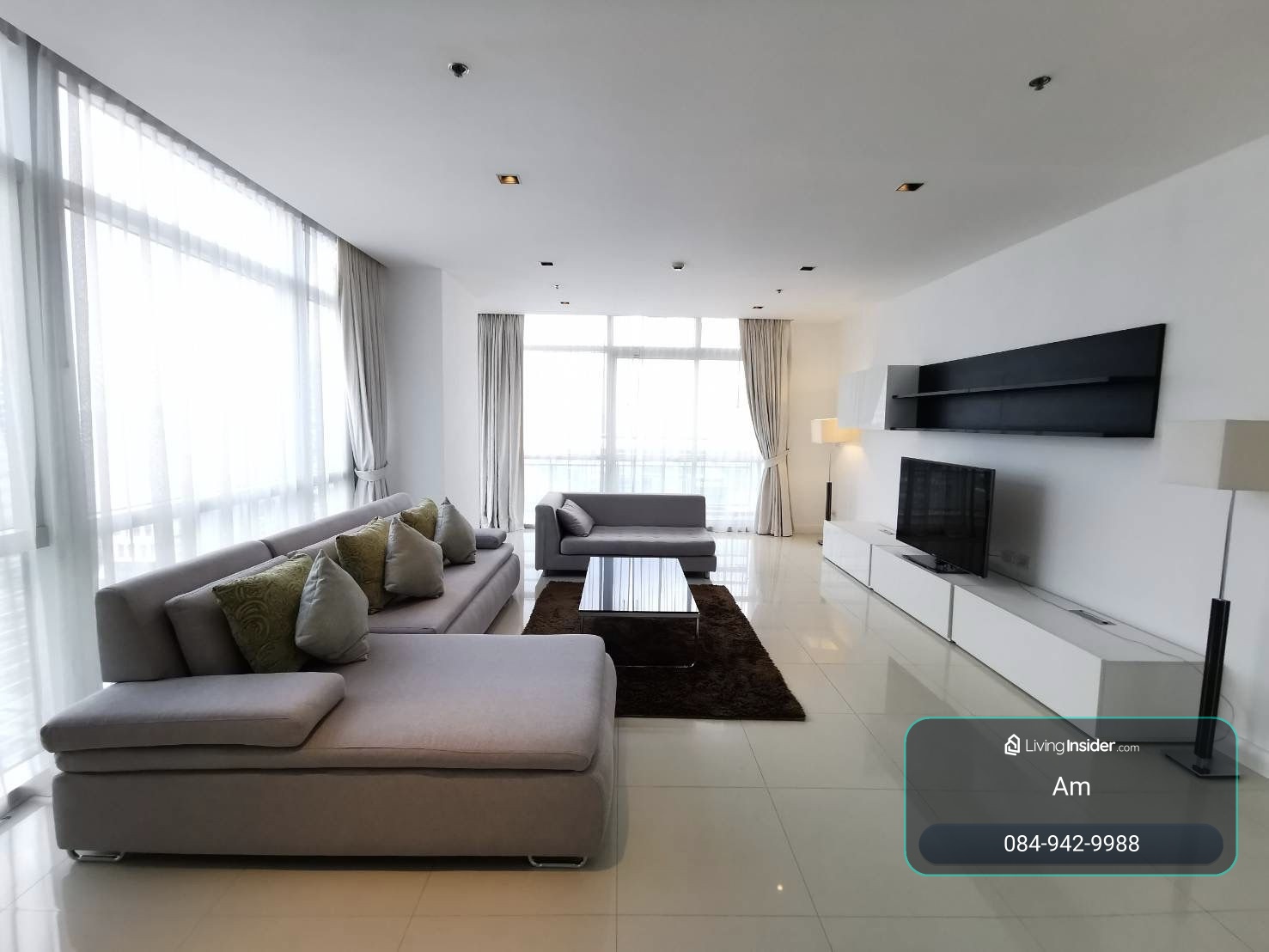 Athenee Residence: 4+1bed 4.5bath+ maid  294sqm. 3XFl Great Panoramic view 230,000/mth AM: 0656199198 – รูปที่ 2