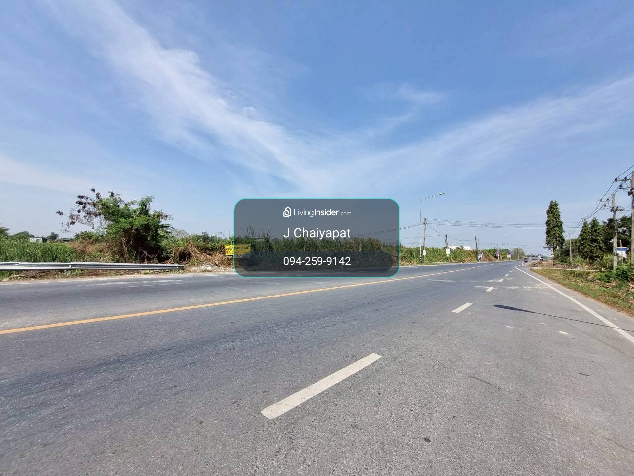 ที่ดินปทุมธานี คลอง12 ลำไทร ติดถนน 4ไร่2งาน36ตรว. แปลงสวยๆ – รูปที่ 2