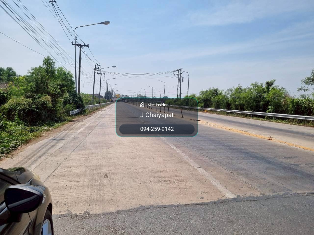 ที่ดินปทุมธานี คลอง12 ลำไทร ติดถนน 4ไร่2งาน36ตรว. แปลงสวยๆ – รูปที่ 3