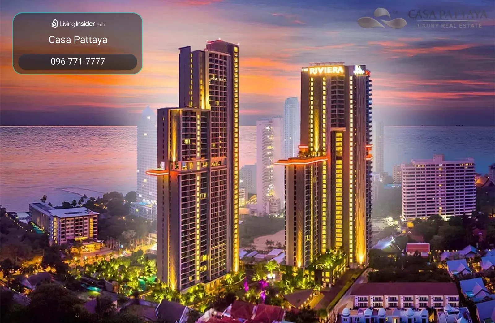 ปล่อยเช่าคอนโดหรู The Riviera Wongamat (เดอะ ริเวียร่า วงศ์อมาตย์) – รูปที่ 2
