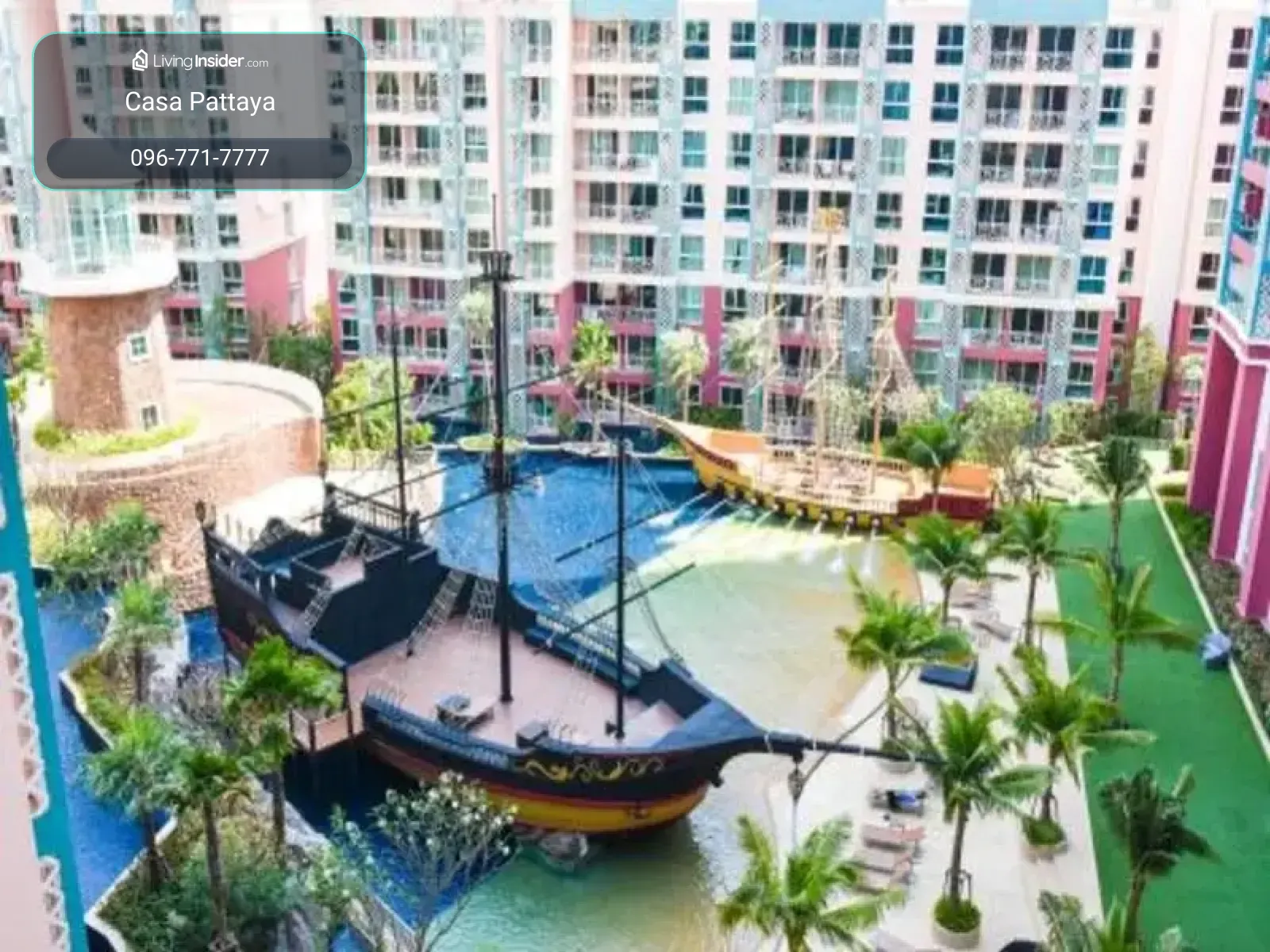 ให้เช่าคอนโด ติดสระว่ายน้ำ (Pool Access)! แกรนด์ แคริบเบียน – รูปที่ 2