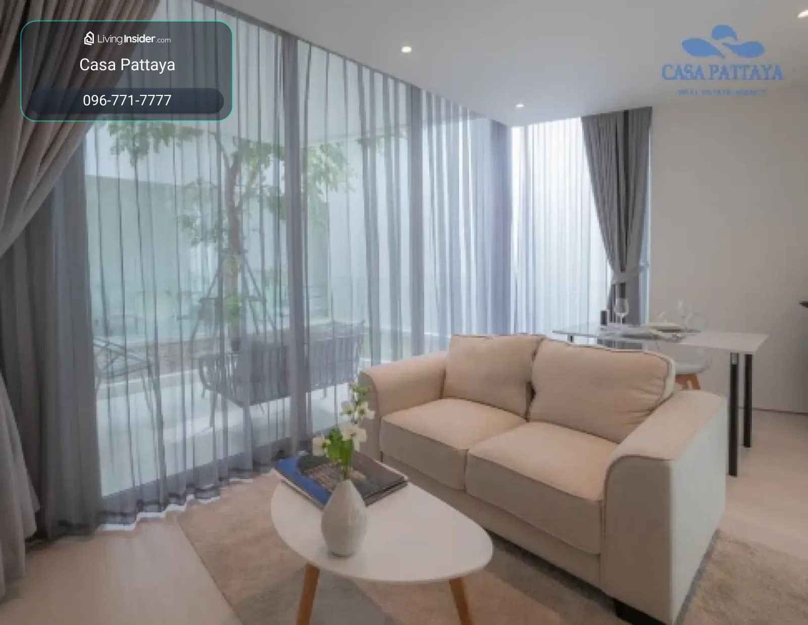 บูทีคลักชัวรีริมทะเล: 1 ห้องนอน ที่ Celine Wongamat – รูปที่ 3