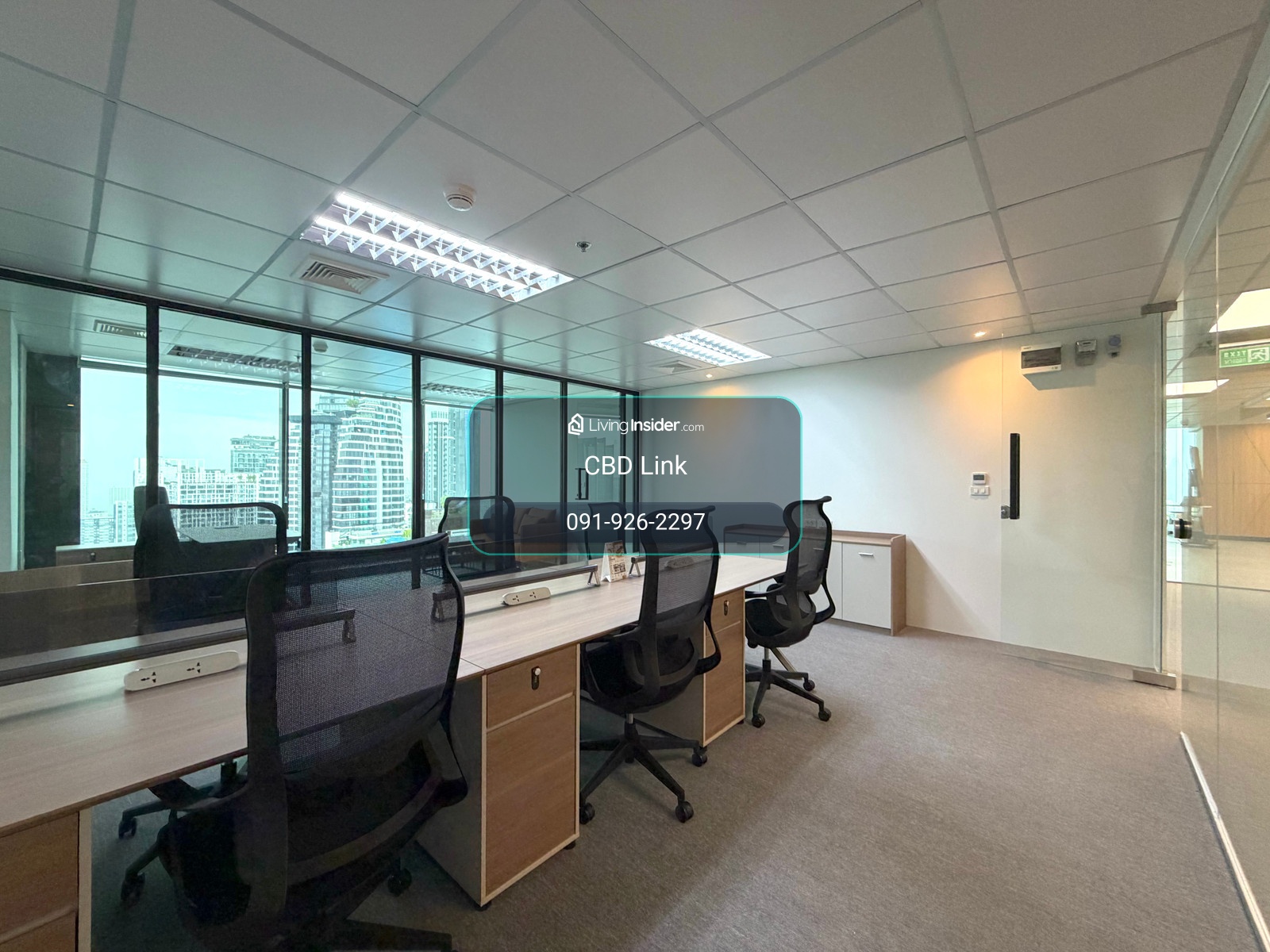 Serviced Office ใหม่, แอร์ 8:00-22:00, 500 ม.จาก MRT พระราม 9  – รูปที่ 3