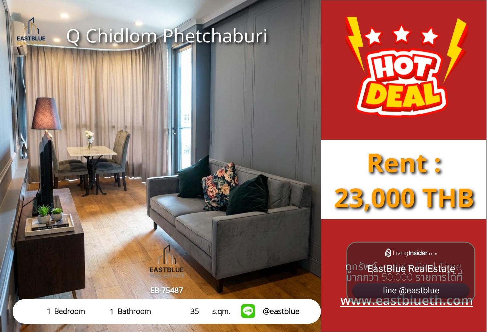 รวมค่าโอน ขาย Q Chidlom Phetchaburi 1 นอน 35 ตร.ม. ใกล้ BTS ชิดลม 5.88 ล้าน 0642748883 – รูปที่ 4