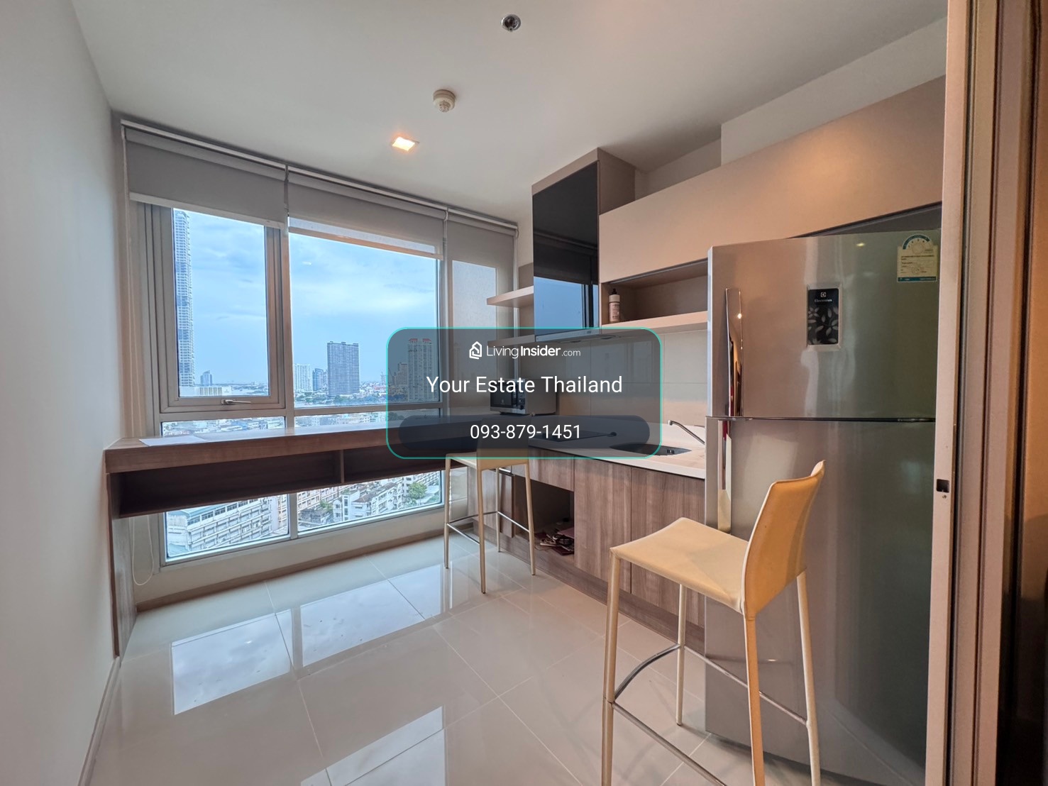 Rhythm Sathorn ใกล้ bts สะพานตากสิน วิวแม่น้ำ ขนาด 45 ตรม ว่างให้เช่า 22,000/เดือน – รูปที่ 3