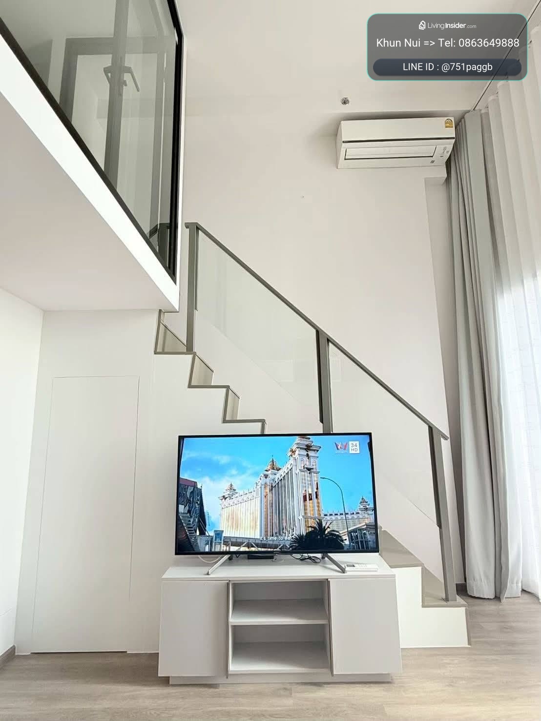 For rent: Duplex So Origin Kaset Interchange, ready to move in, next to BTS Kaset, opposite Kasetsart University**TEL: 0863649888 / LINE: @751paggb – รูปที่ 3