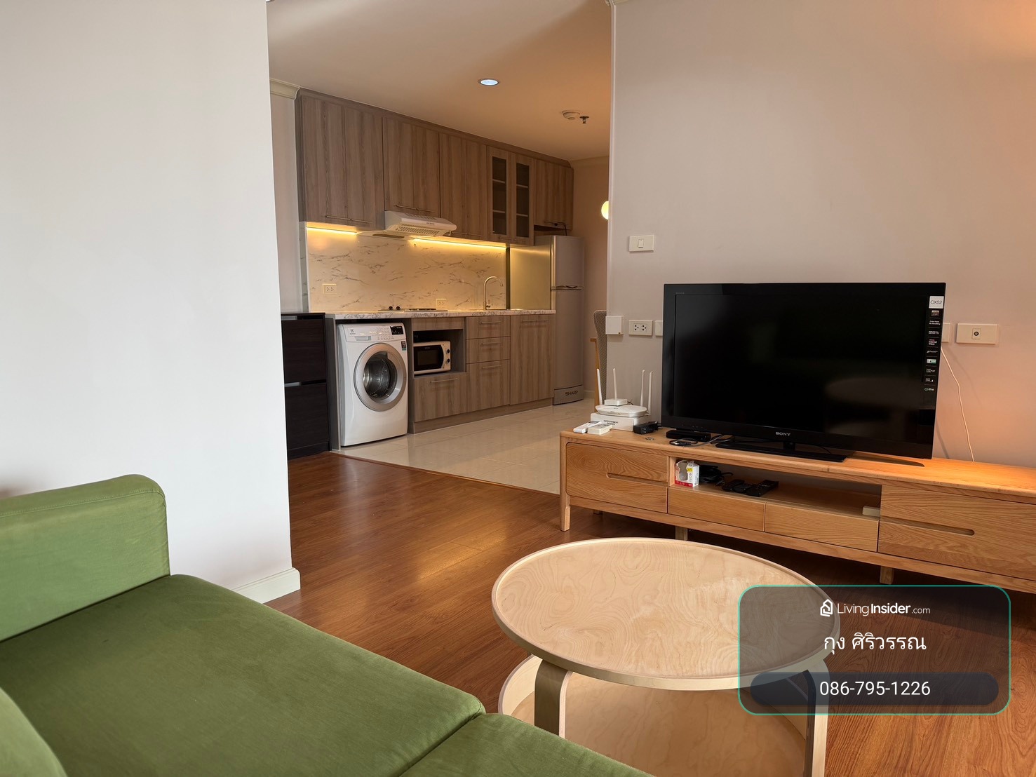 ให้เช่า Grand Park View Asoke 42 ตรม รีโนเวทใหม่ ใกล้ BTS เพชรบุรี เพียง 500 เมตร – รูปที่ 3