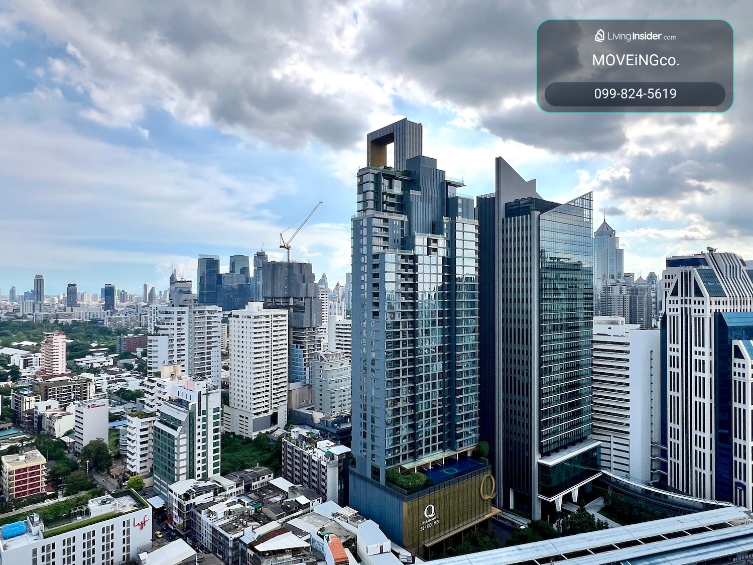คอนโด 2 ห้องนอน แต่งครบ ชั้นสูง ใกล้สถานีรถไฟฟ้านานา – รูปที่ 4