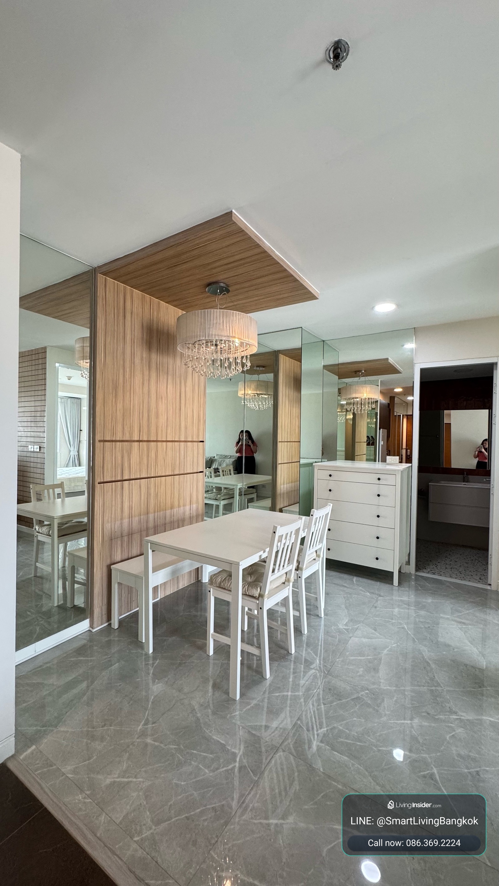 ให้เช่าคอนโดหรูรีโนเวทใหม่ 1 ห้องนอน (56 ตร.ม.) ทำเลทองหล่อ ห้องมุม วิวเมืองไม่บล็อค เดินเพียง 7 นาทีถึง BTS ใกล้ EM District และ รพ.สมิติเวช – รูปที่ 4