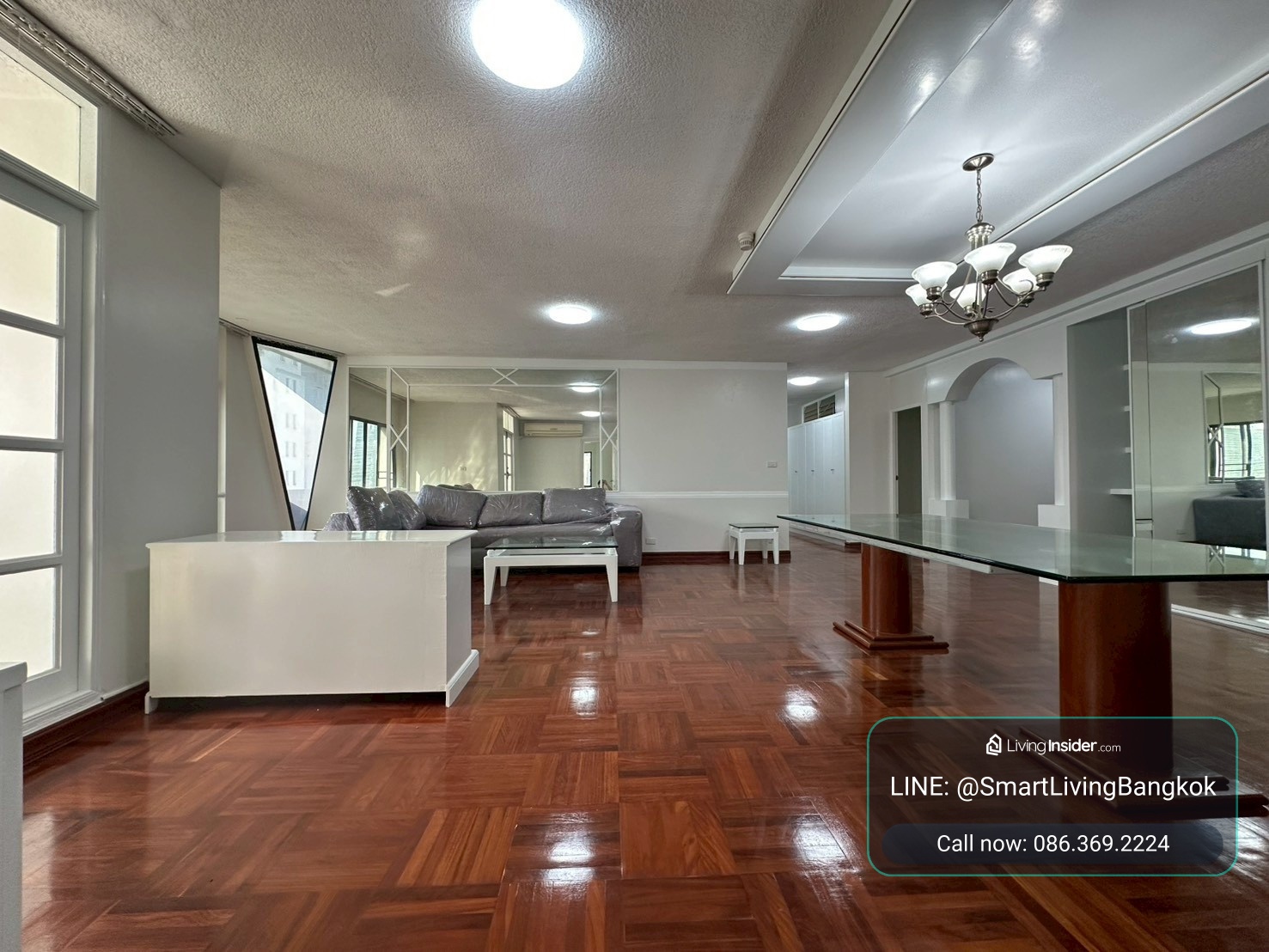 Room for rent, spacious area 250 sq m (3 bedrooms, 2 bathrooms), premium location in the heart of Chidlom-Pathumwan. Conveniently travel near BTS Chidlom and Central Chidlom. – รูปที่ 4