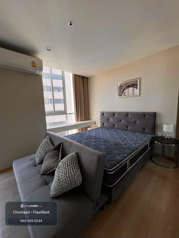 🏙️✨ For rent Noble Revolve Ratchada 2 | Large room, 2 bedrooms, next to MRT Cultural Center ✨🏙️ – รูปที่ 3