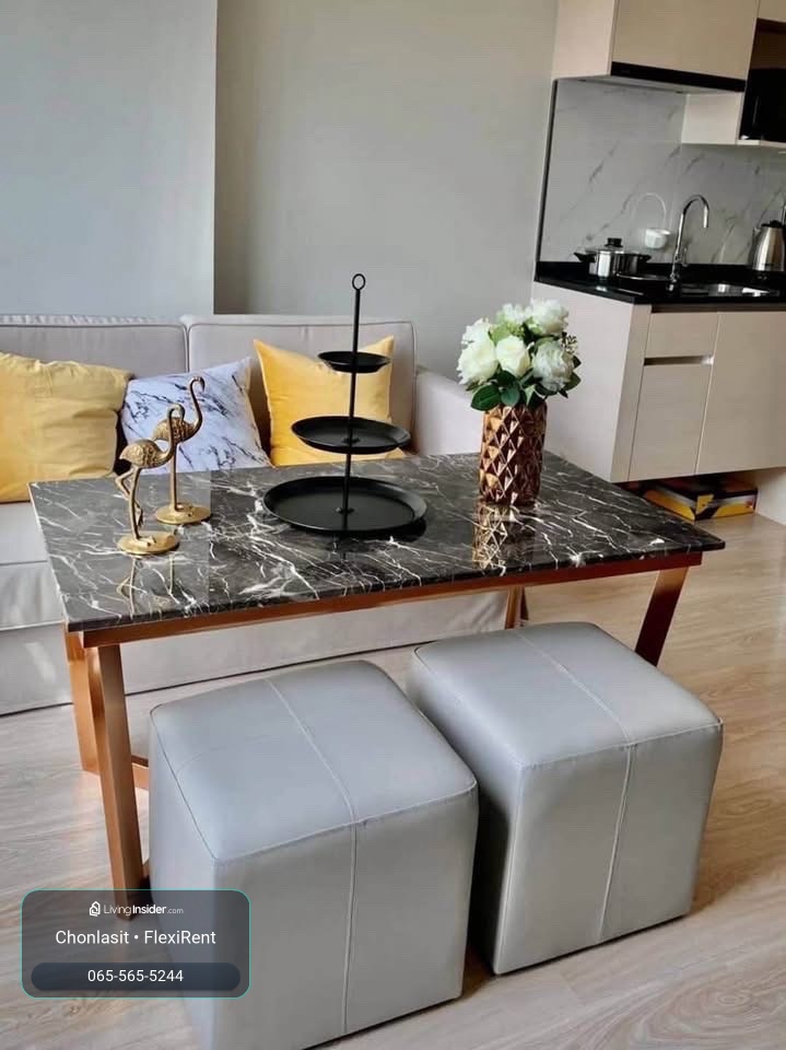 🏙️✨ For rent Noble Revolve Ratchada 2 | Large room, 2 bedrooms, next to MRT Cultural Center ✨🏙️ – รูปที่ 2