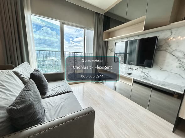 🏙️ Noble Revolve Ratchada, 2 bedrooms, 54 sq.m., 31st floor, ready to move in. Next to MRT Thailand Cultural Centre station, near Central Rama 9. – รูปที่ 2
