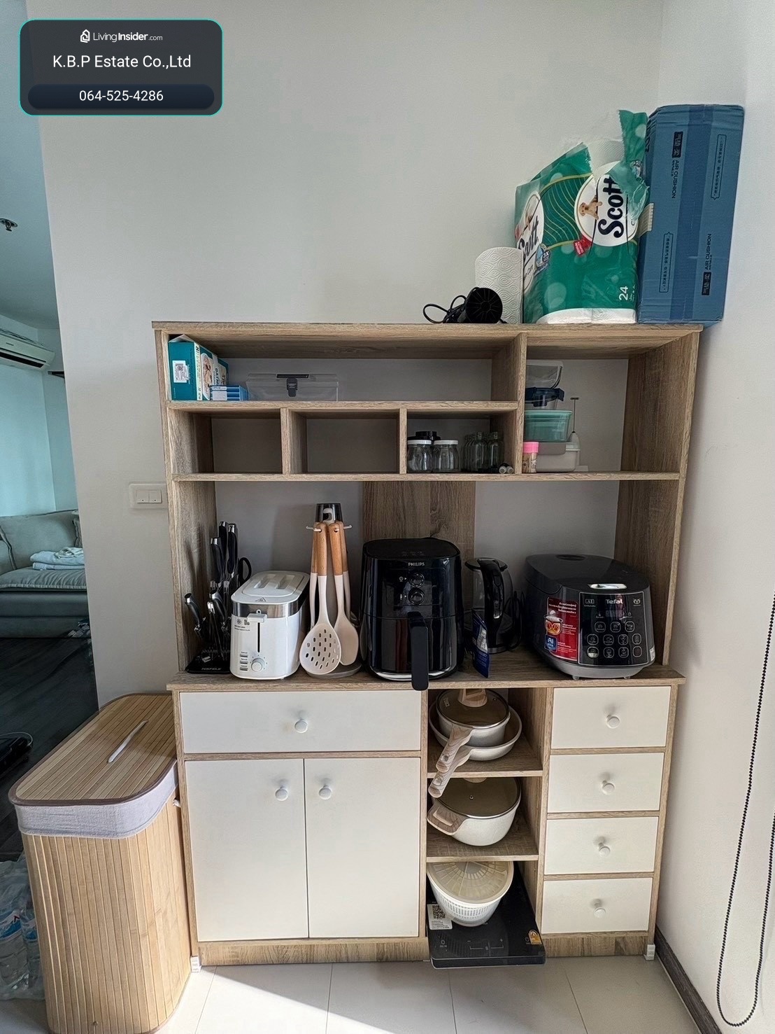 🏡 ให้เช่าคอนโด The Base Park West (T77) – เฟอร์นิเจอร์ครบ พร้อมเข้าอยู่ – รูปที่ 3