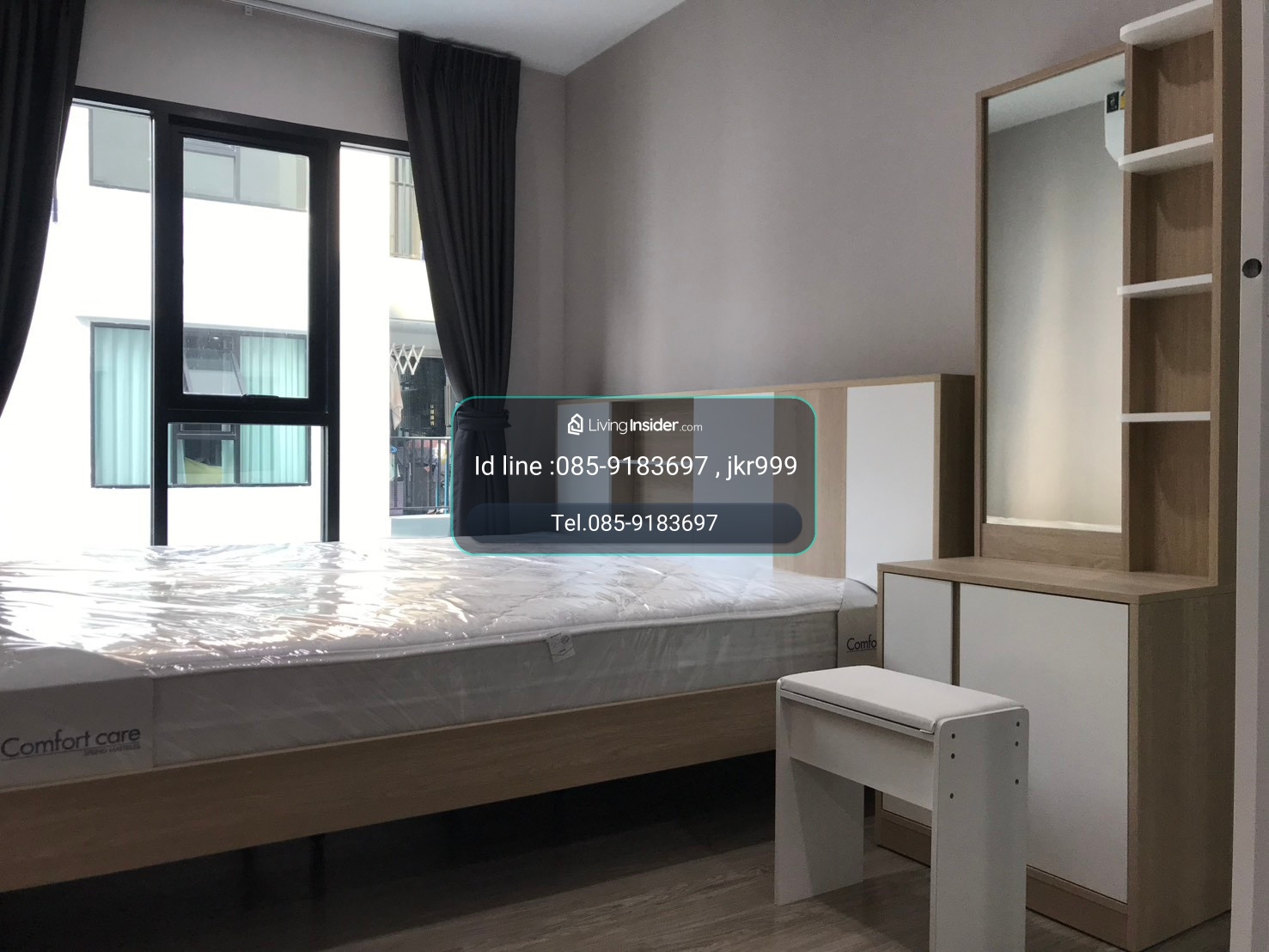 เช่าคอนโด Rye ไรย์ หัวหมาก ตึก B ชั้น 4 ห้องมุม  สวยมาก  ราคาเช่า 10,000 บาท	 – รูปที่ 4