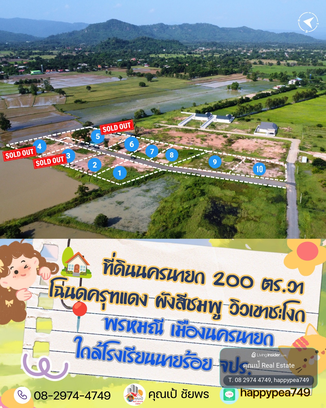 🏞️ ที่ดินวิวภูเขา ต.พรหมณี นครนายก เริ่มเพียง 1.7 ล้านบาท | ผังเมืองสีชมพู โฉนดพร้อมโอน – รูปที่ 2