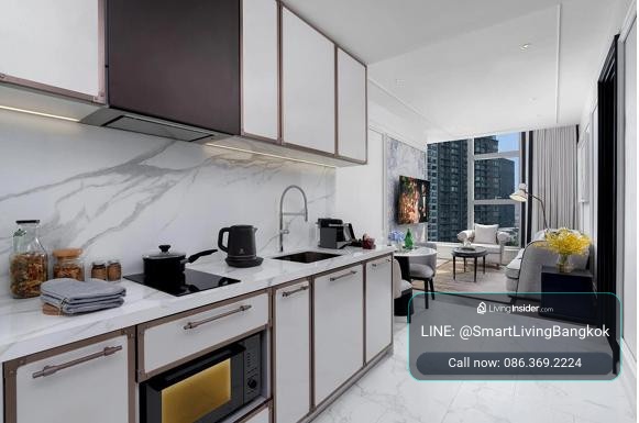 ให้เช่าคอนโดหรู 1 Bedroom Deluxe โครงการใหม่ (52 ตร.ม.) โปร All-Inclusive ฟรีน้ำไฟ+แม่บ้าน มี Santisuk Lounge ติด BTS ทองหล่อ – รูปที่ 2