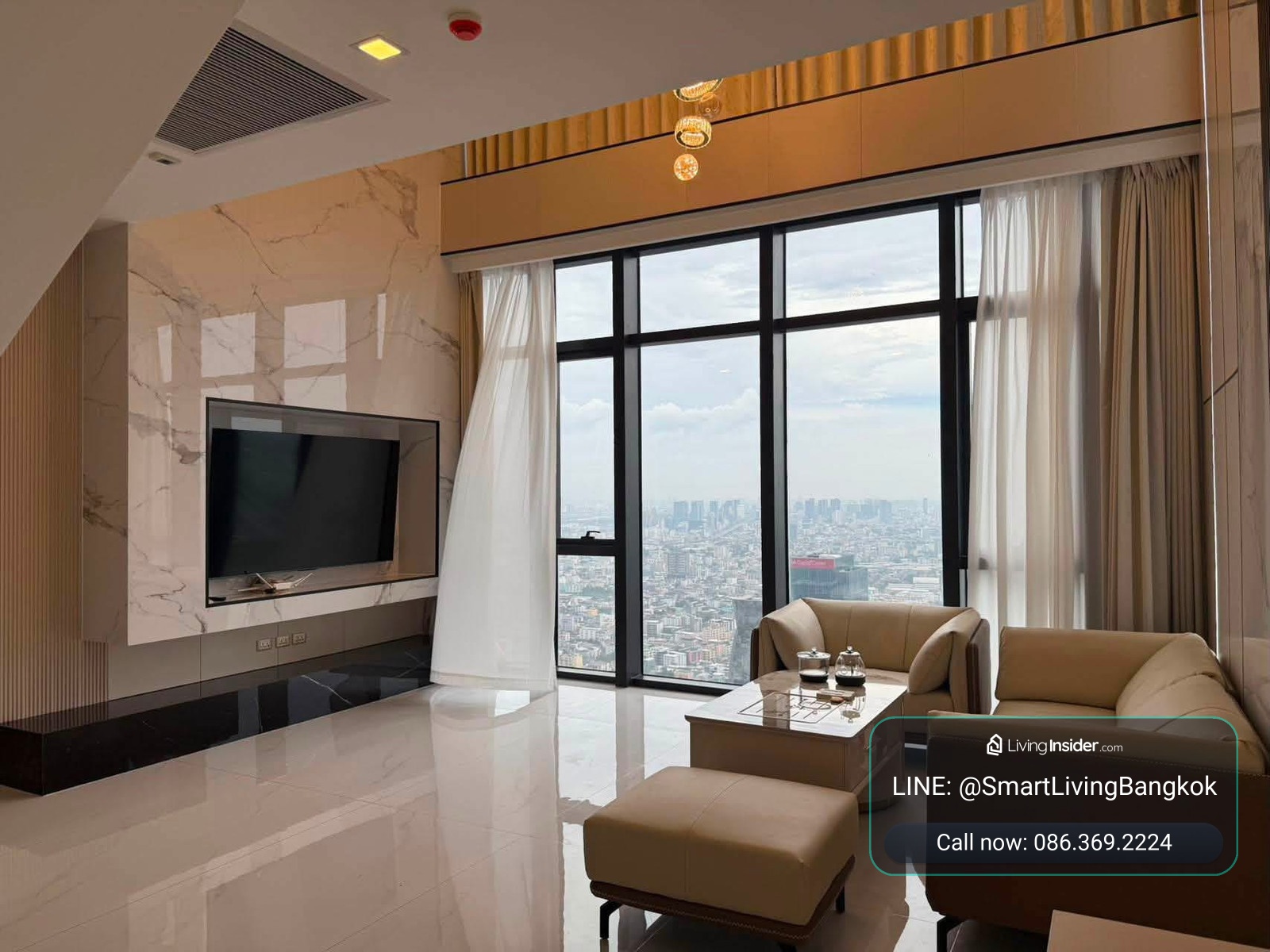 ให้เช่าเพนต์เฮาส์หรู 2 ชั้น (Duplex)  วิวระดับท็อป! 4 ห้องนอน 200 ตร.ม. ทำเลอโศก-พระราม 9 เดินเพียง 300 ม. ถึง MRT  – รูปที่ 2
