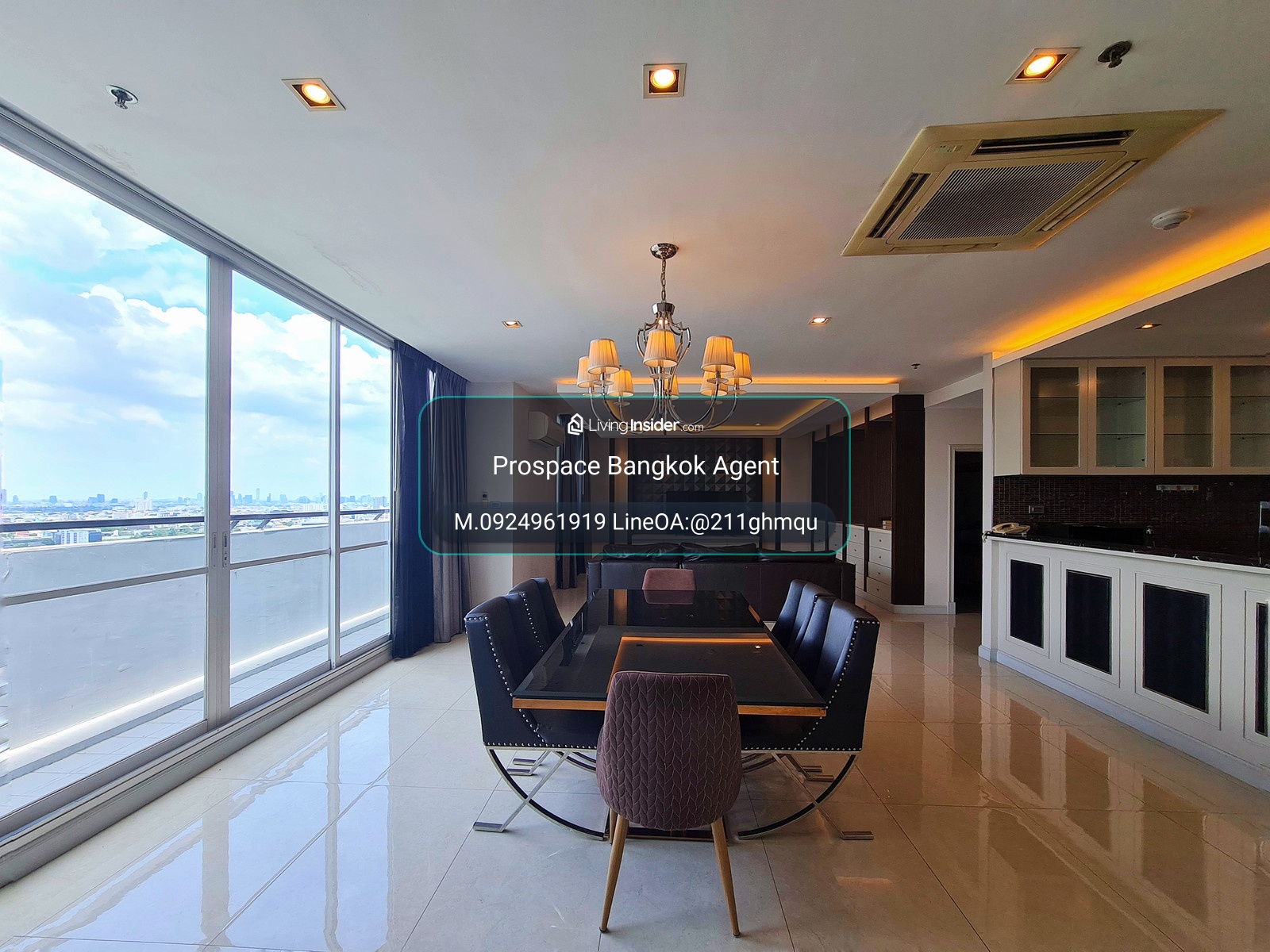 ให้เช่า Duplex Penthouse 3-ห้องนอน | The Four Wings Residence Srinakarin, ใกล้โรงพยาบาลสมิติเวช – รูปที่ 3