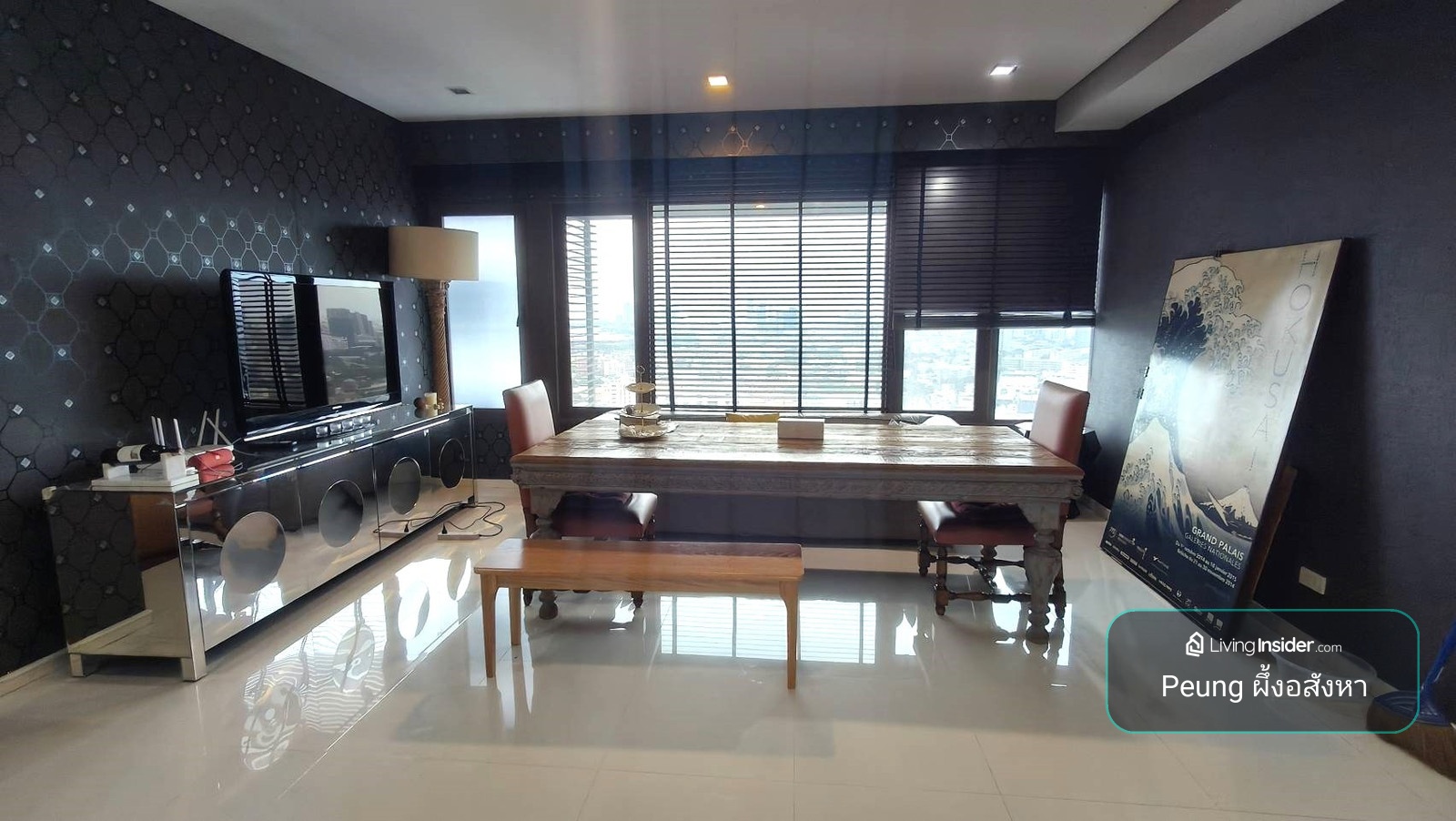 99 sq m, 2 bedrooms, 3 bathrooms, 27th floor, river view, near One Bangkok – รูปที่ 2