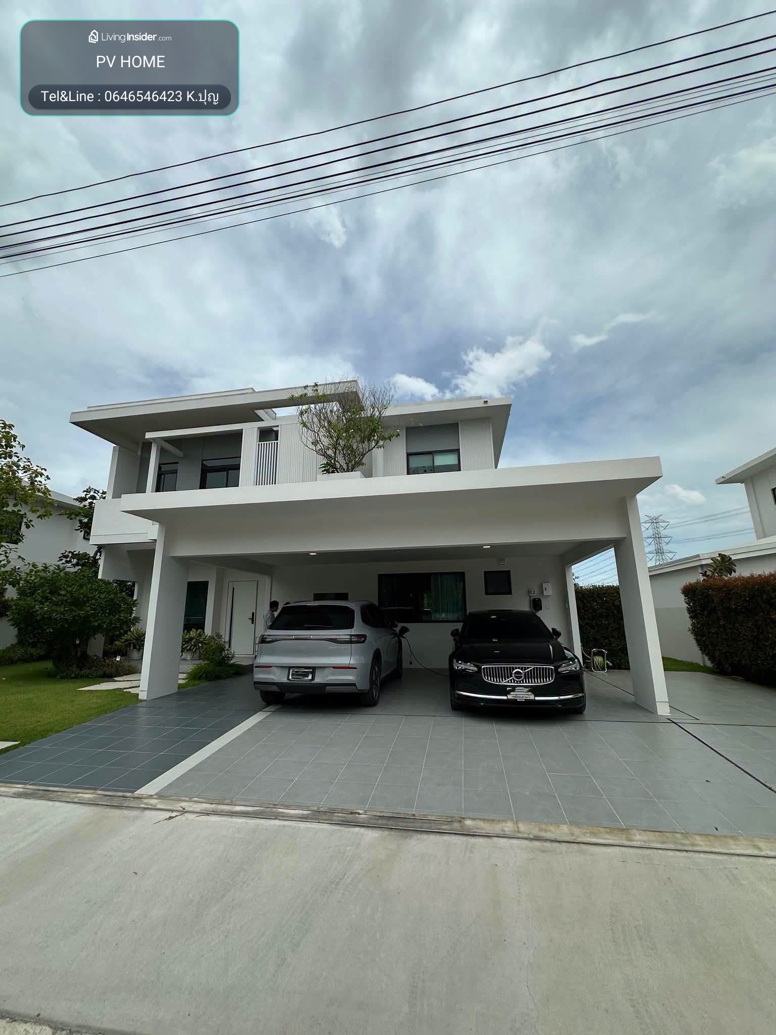 ให้เช่า บ้านเดี่ยวหรู โครงการใหม่ 𝗠𝗔𝗡𝗧𝗔𝗡𝗔  ปิ่นเกล้า-สาย3  สไตล์ Modern Luxury อยู่เองไม่เคยปล่อยเช่า  – รูปที่ 2