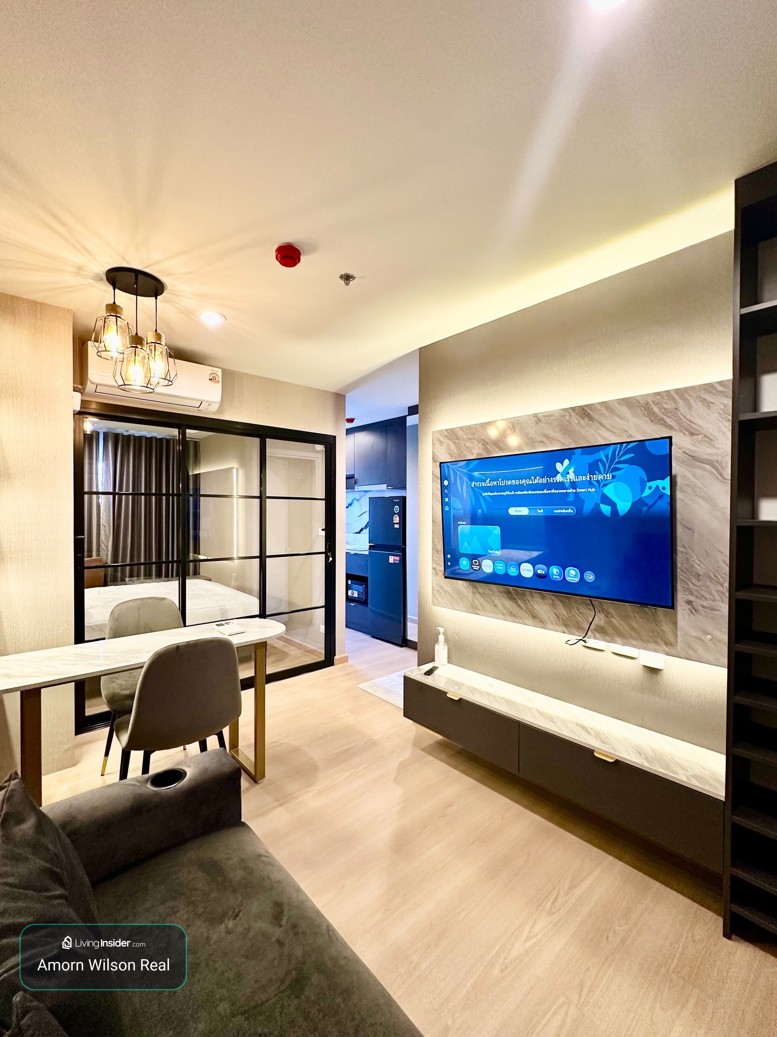 🏙️ For rent 𝗧𝗘𝗥𝗥𝗔 𝗥𝗘𝗦𝗜𝗗𝗘𝗡𝗖𝗘 | Next to Thammasat University, Rangsit | 30 sq m. | New room, Fully Furnished ✨ | Built-in washer-dryer – รูปที่ 2