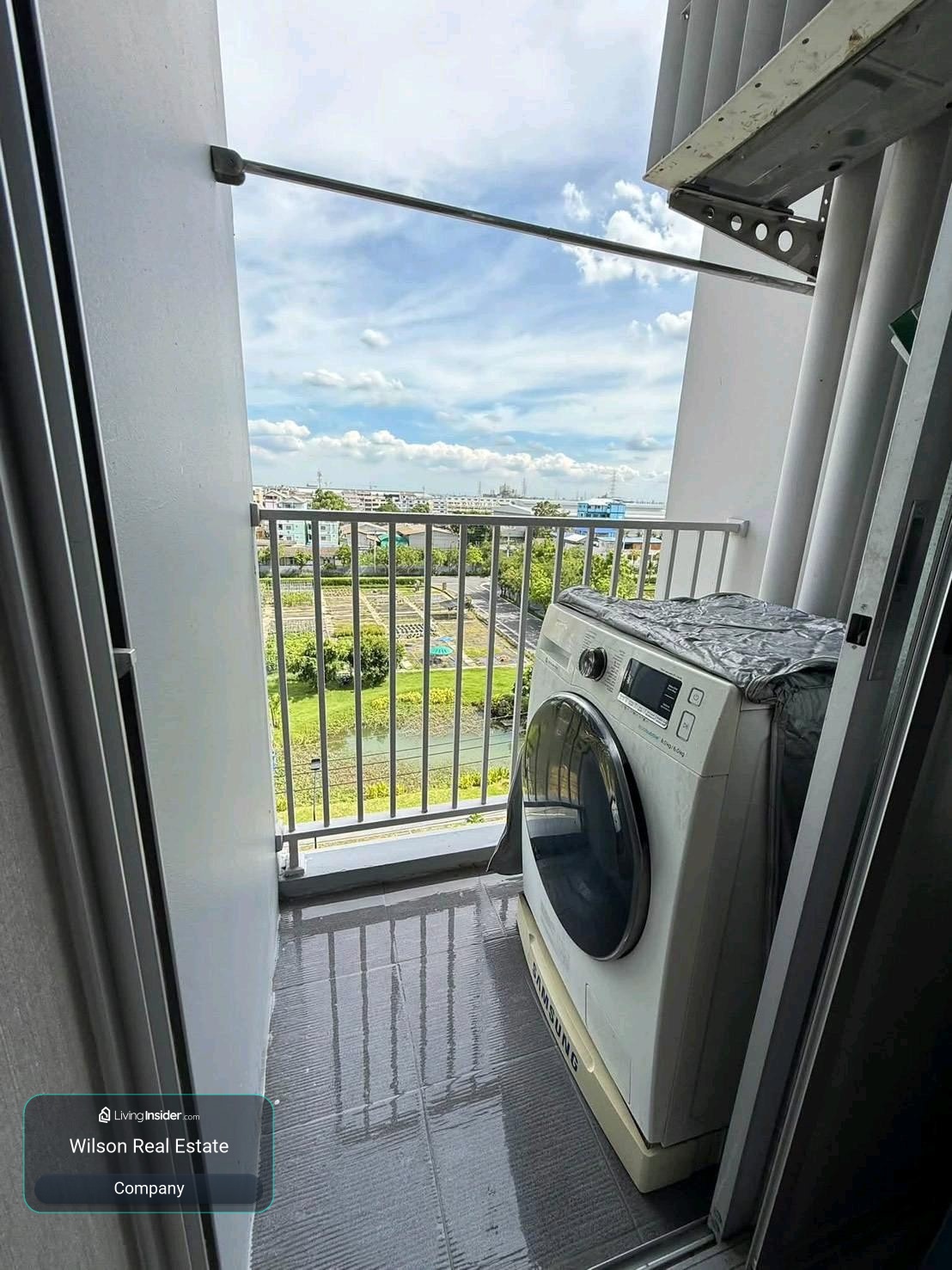 🏙️ 𝗣𝗟𝗨𝗠 𝗖𝗢𝗡𝗗𝗢 𝗣𝗔𝗥𝗞 𝗥𝗔𝗡𝗚𝗦𝗜𝗧 𝗣𝗛𝗔𝗦𝗘 𝟮 ✨ | Building C, 7th floor | Outside view 🌿 | Fully furnished, has a washing machine | Near Bangkok University, Rangsit – รูปที่ 4