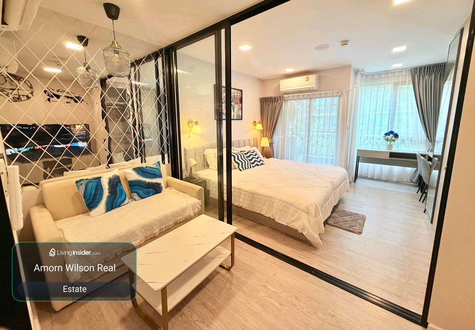 🌊 For rent 𝗞𝗔𝗩𝗘 𝗔𝗩𝗔 | Pool view 🌊 | 28 sq m. | Building E, 3rd floor | Ready to move in – รูปที่ 2