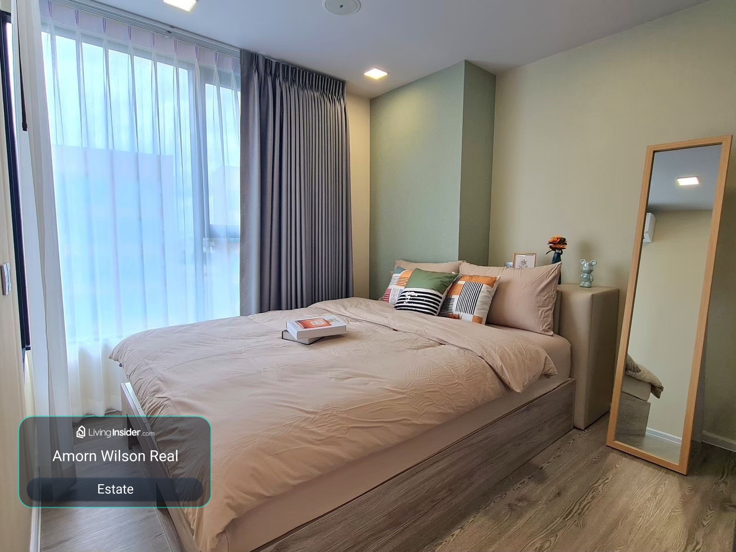 🏙️ ให้เช่า 𝗞𝗔𝗩𝗘 𝗧𝗢𝗪𝗡 𝗖𝗢𝗟𝗢𝗡𝗬 | 𝗖𝗢𝗥𝗡𝗘𝗥 𝗨𝗡𝗜𝗧 ✨ ห้องมุม 36 ตร.ม. | 1 ห้องนอน + 1 ห้องทำงาน | วิวสระว่ายน้ำ 🌊 – รูปที่ 2