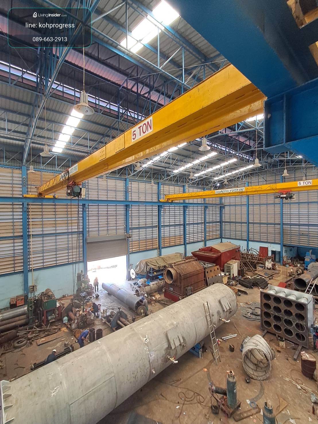 Factory for sale 2-2-61​ Rai with crane and office, Bang Pla Zone, Bang Phli, Samut Prakan, prime location! The factory has a strong structure, ready for use, suitable for industrial operations and production. – รูปที่ 3