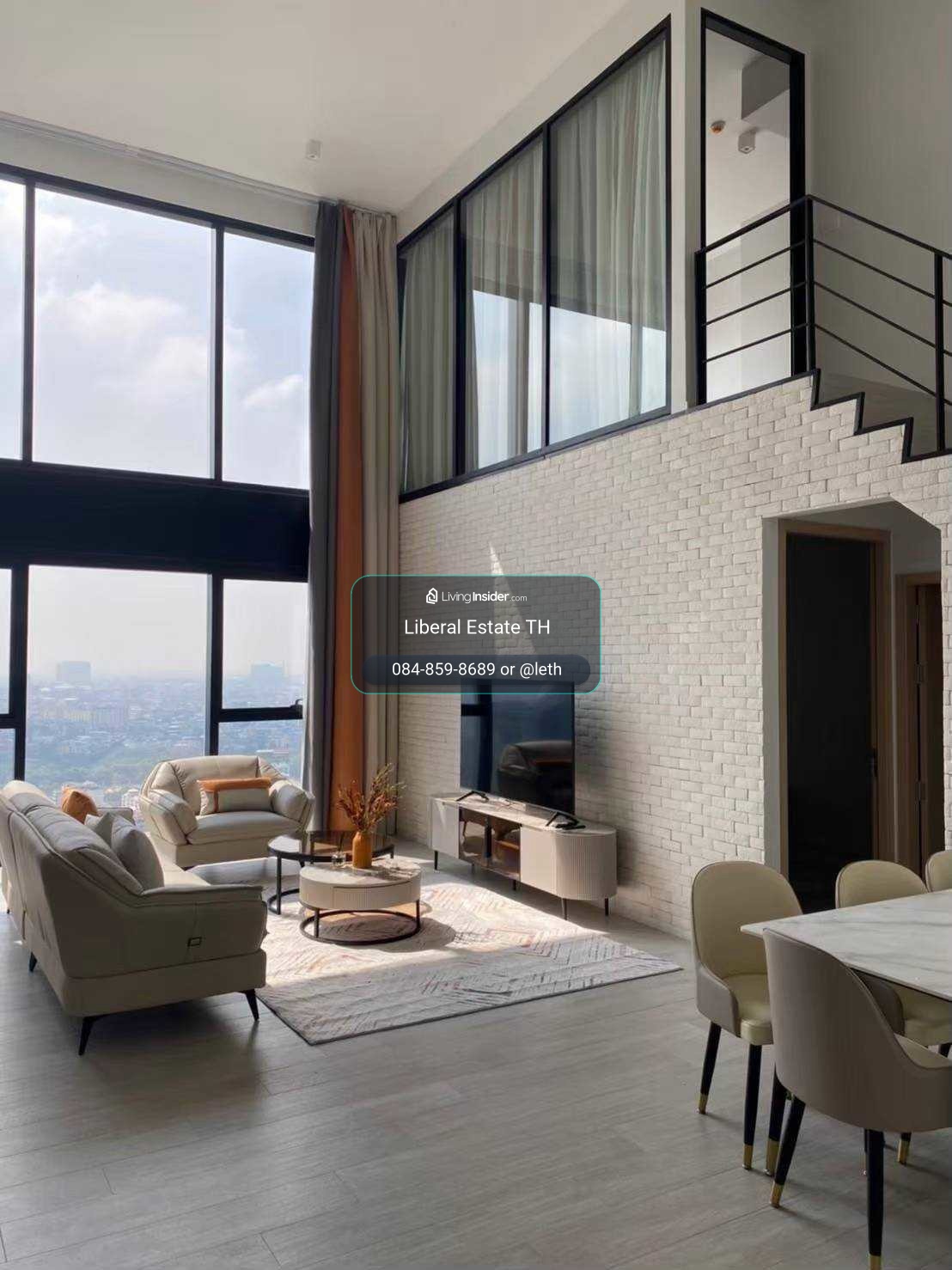 LTHC16025 - Duplex Condo for Rent Silom | The Lofts Silom | 108 sqm | 2 Bed 2 Bath | BTS Surasak | 85K | คอนโดดูเพล็กซ์ให้เช่า สีลม – รูปที่ 2