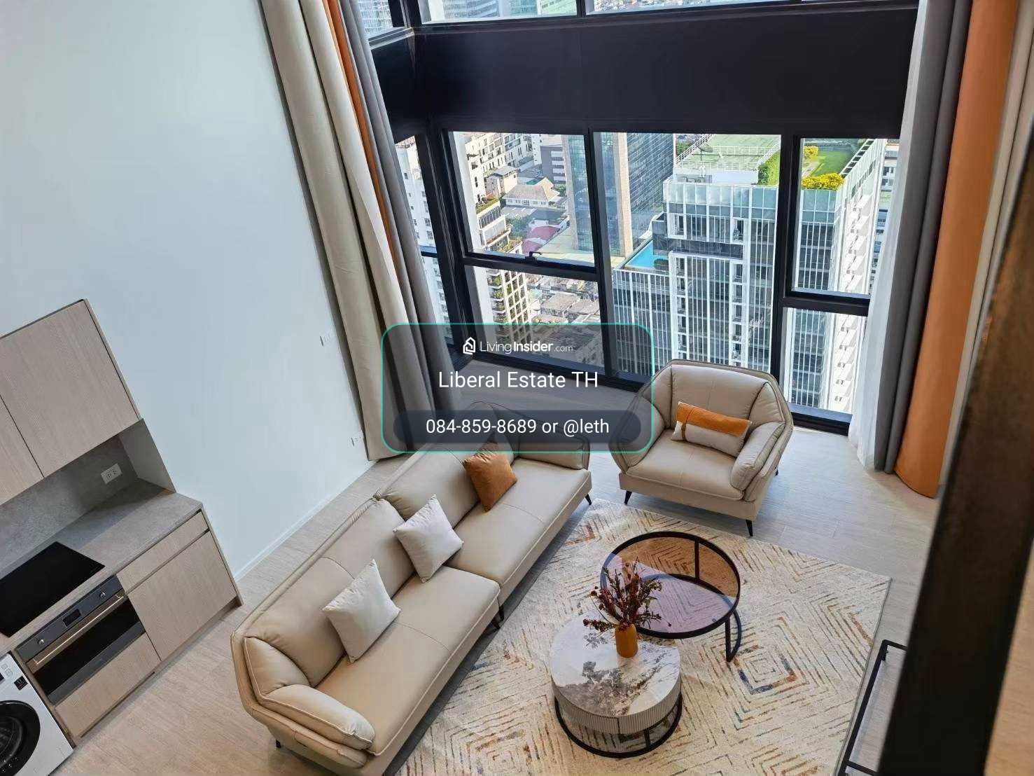 LTHC16025 - Duplex Condo for Rent Silom | The Lofts Silom | 108 sqm | 2 Bed 2 Bath | BTS Surasak | 85K | คอนโดดูเพล็กซ์ให้เช่า สีลม – รูปที่ 3
