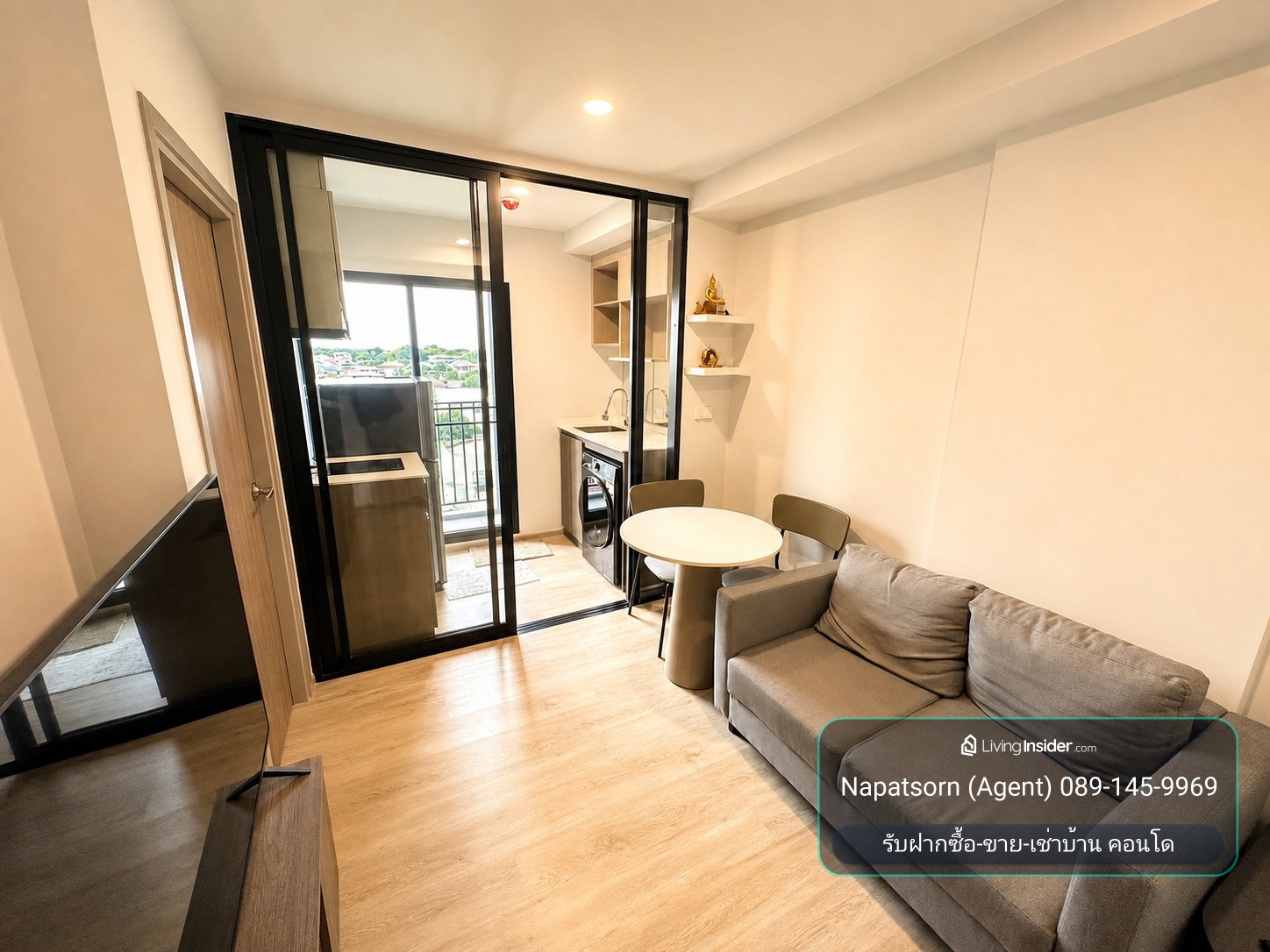 Condo for rent, next to Khu Khot train station. Brand new furniture – รูปที่ 2