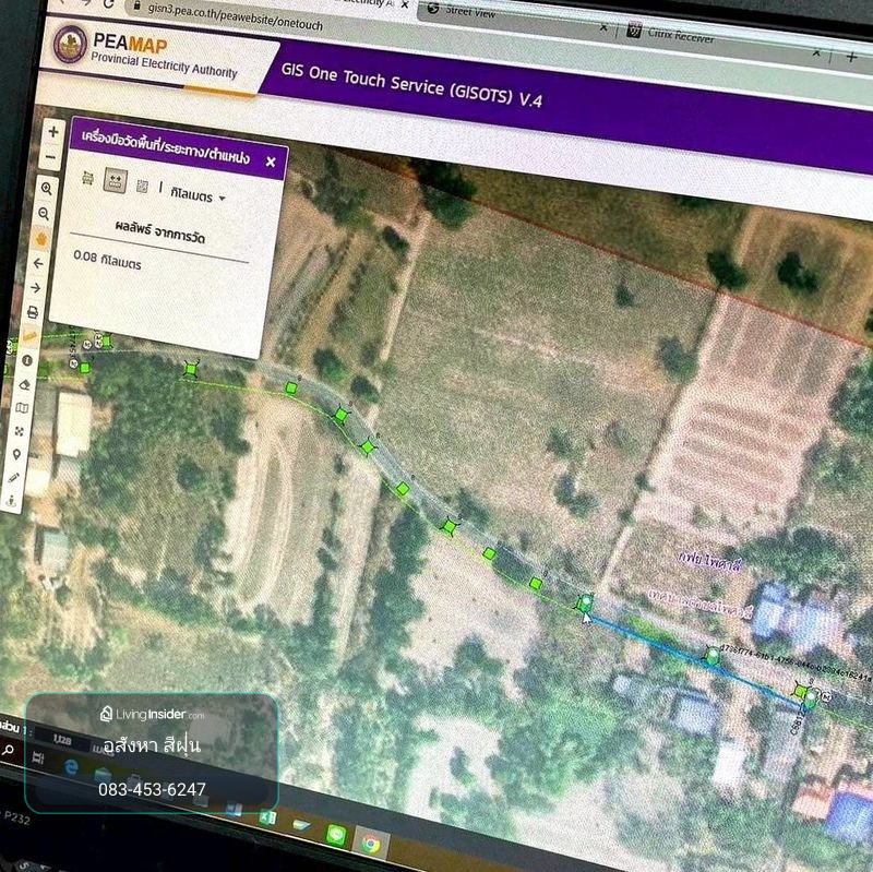 Divided for rent, 3 rai of land, view of cassava plantation. Near Phaisali School and Hospital, Phaisali District, Nakhon Sawan Province – รูปที่ 4
