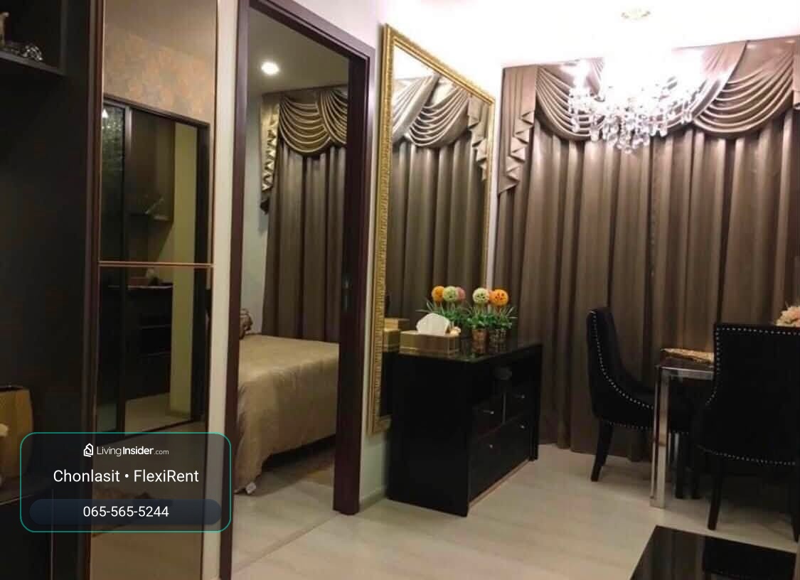 🌿 RHYTHM Asoke ห้องมุม 1 ห้องนอน 34 ตร.ม. Built-in Luxury พร้อมอยู่ ใกล้ MRT พระราม 9 และ MRT เพชรบุรี – รูปที่ 3