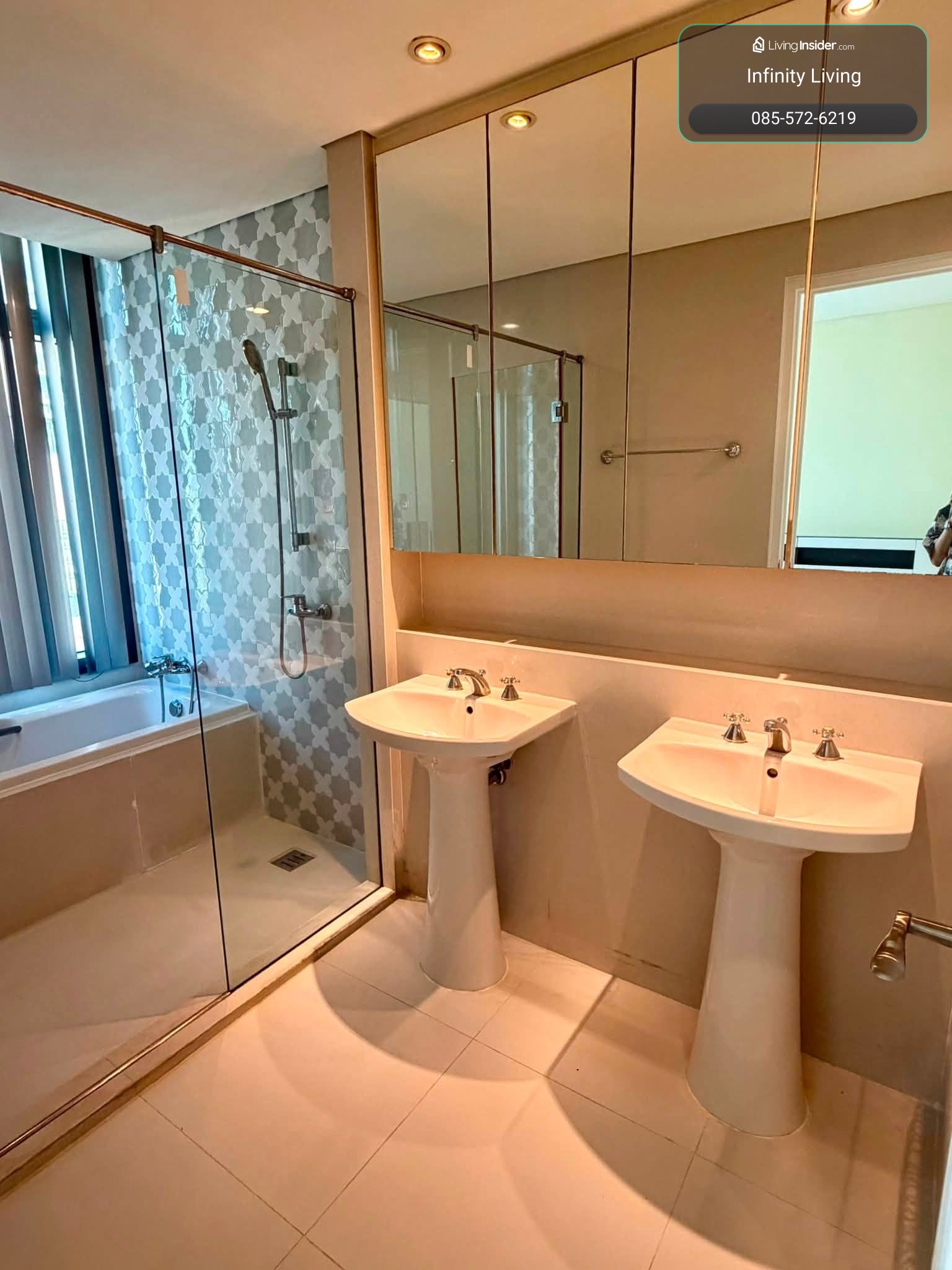🐾🔥For Rent🔥🐾 Aguston Sukhumvit 22 (อกัสตัน สุขุมวิท 22) 2 Bedroom 2 Bathroom Rental price 55,000 Baht/Month 🌟 🐾🐶🐱 Pet Friendly🐶🐱🐾 – รูปที่ 2