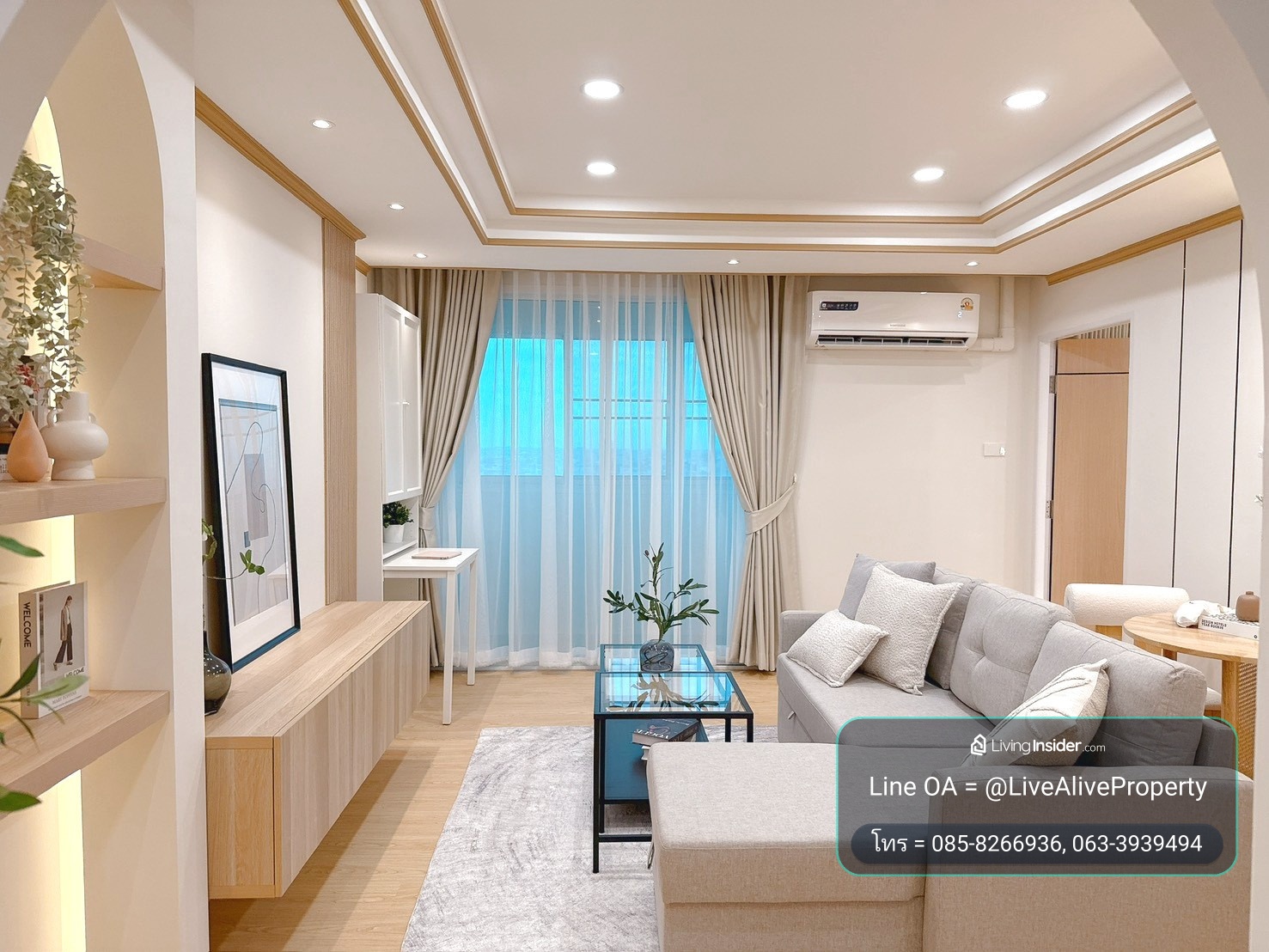 ขายคอนโด ทรัพย์แก้ว ทาวเวอร์ ห้องมุม 62 ตร.ม. ผู้เช่าพร้อม – รูปที่ 2