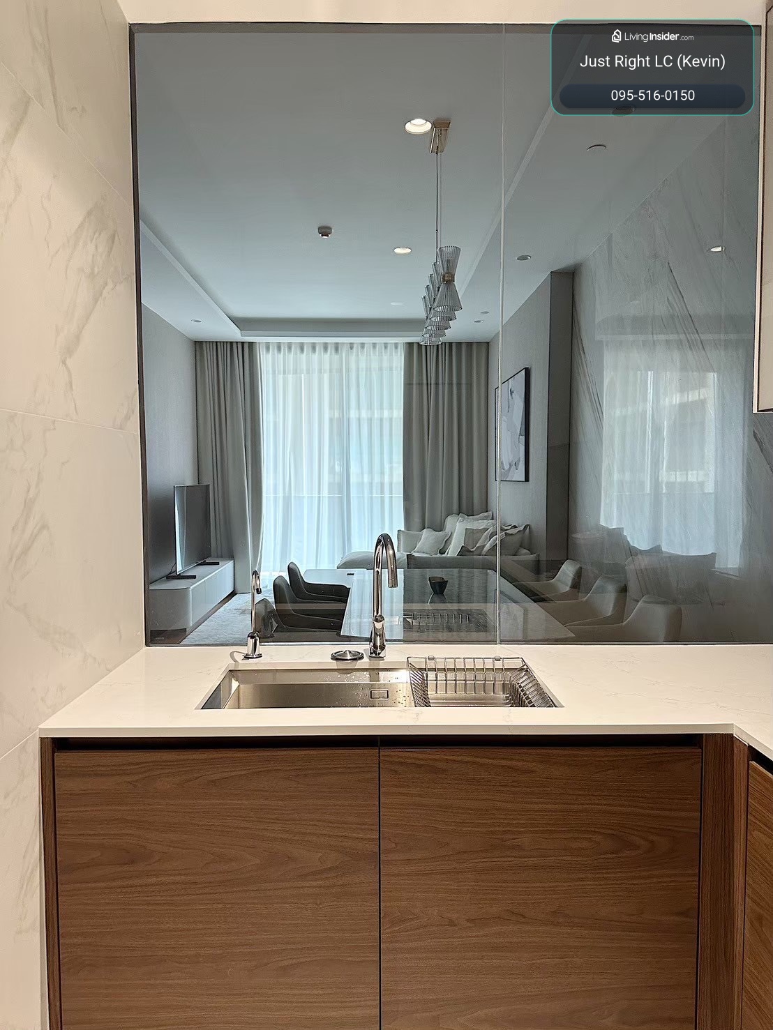 For rent: The Estelle Phrom Phong, 2 bedrooms, 2 bathrooms, 93.18 sq m, fully furnished, complete electrical appliances, rent only 120,000 baht/month, 1 year contract only. – รูปที่ 2