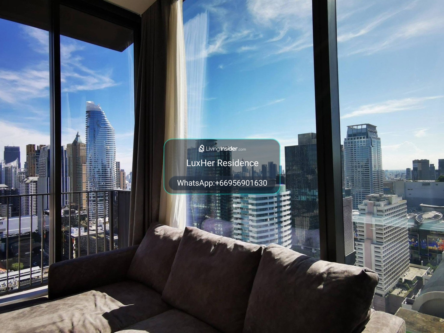 🏙️ 28 Chidlom l Panoramic view ✨ ห้องมุม วิวกระจกโค้ง  – รูปที่ 2