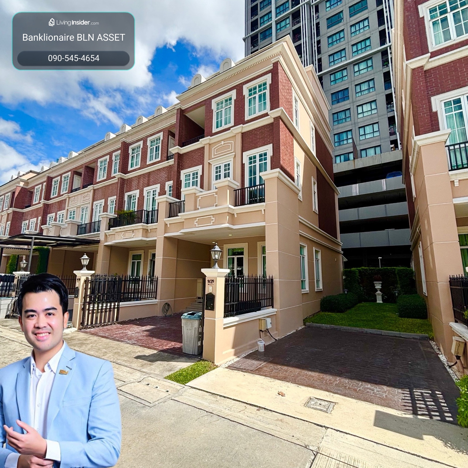 🏡 Luxurious 4-story townhouse, corner plot for rent | Garden Square Sukhumvit 77✨ decorated in model home style | next to Bangkok Prep International School – รูปที่ 3