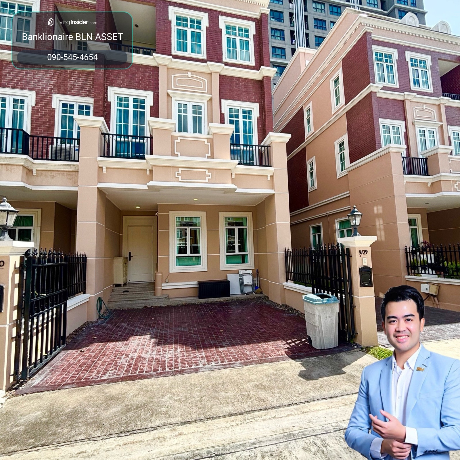 🏡 Luxurious 4-story townhouse, corner plot for rent | Garden Square Sukhumvit 77✨ decorated in model home style | next to Bangkok Prep International School – รูปที่ 2