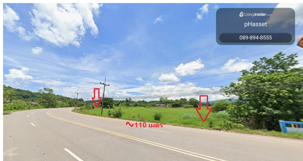 Land in Chiang Saen, large plot, next to the road, very cheap price. – รูปที่ 3