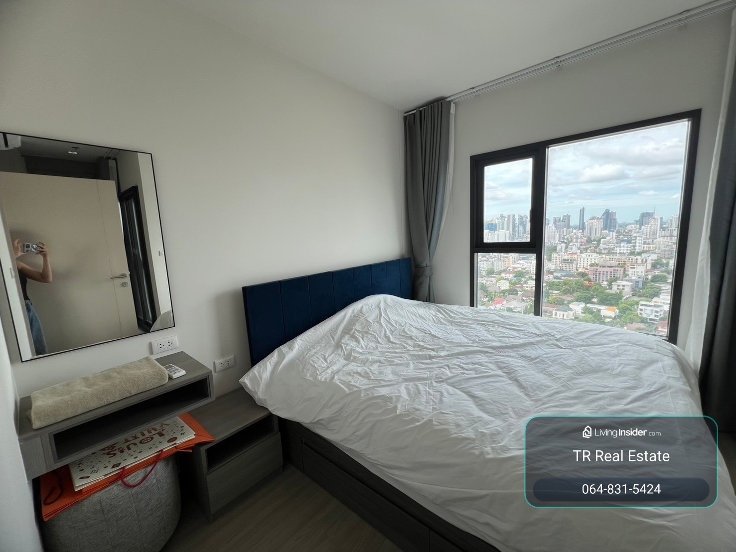 🏡 Condo for Rent – The Base Phetchaburi – Thonglor (เดอะ เบส เพชรบุรี – ทองหล่อ) | 1 Bed | 41 sqm | Floor 25 | 🚐 Shuttle Bus to MRT Phetchaburi | 💰23,000 THB/month | LINE: @500vvzzy | Ref: TR0147 – รูปที่ 2